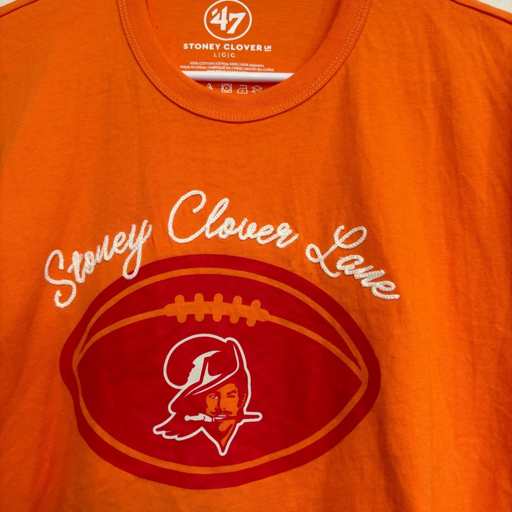 Stoney Clover Lane Orange Football Tee